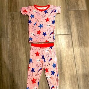Little Sleepies PJ set 4T used condition
